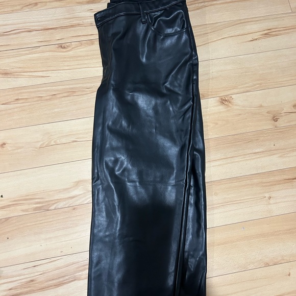 Abercrombie Leather Black Pants - Picture 2 of 2
